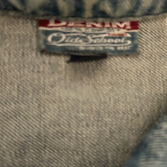 Old school womans vintage lamb skin jean jacket size medium - Picture 2 of 4